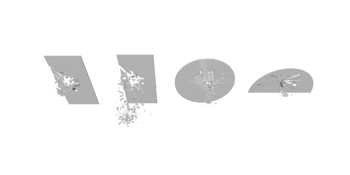 Broken Windows And Mirrors Glass 3D Models For Blender 3D