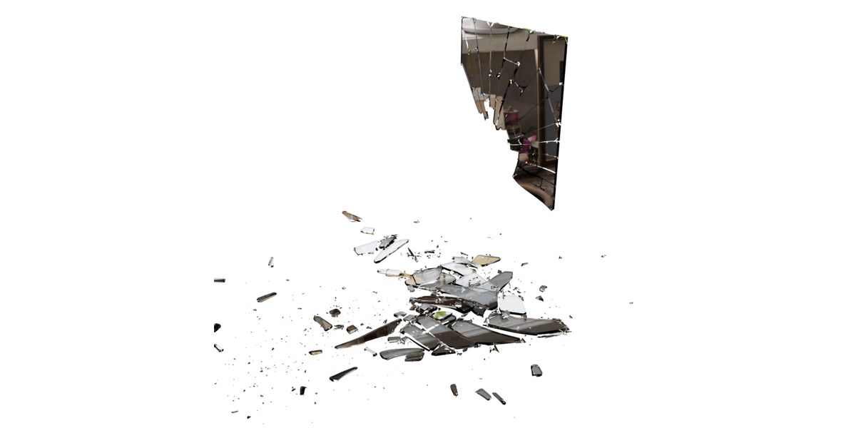 Broken Windows And Mirrors Glass 3D Models For Blender 3D