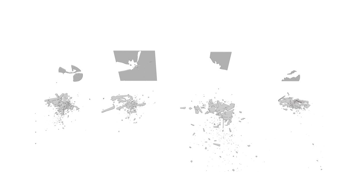 Broken Windows And Mirrors Glass 3D Models For Blender 3D