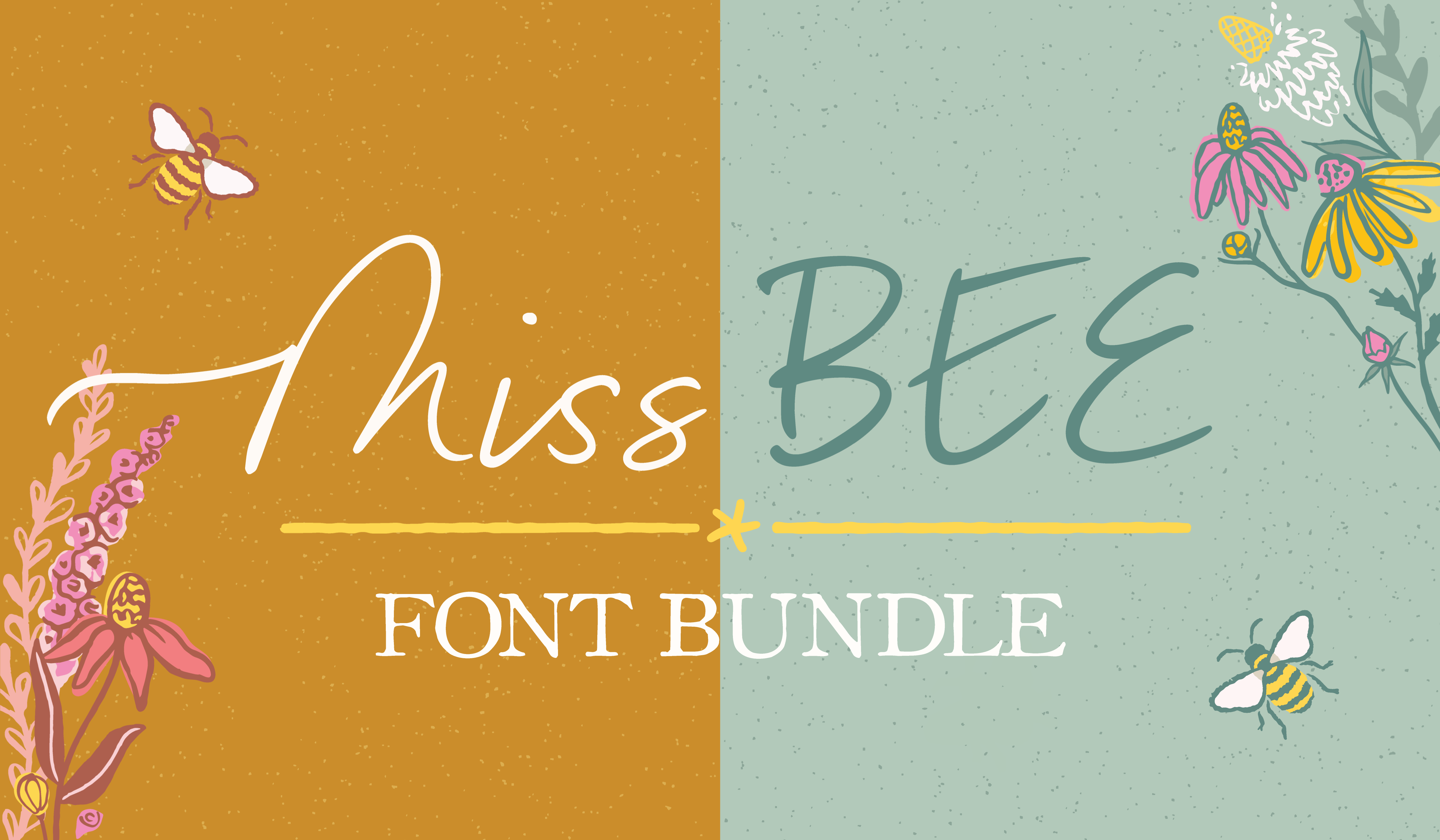 Miss Bee Font Bundle