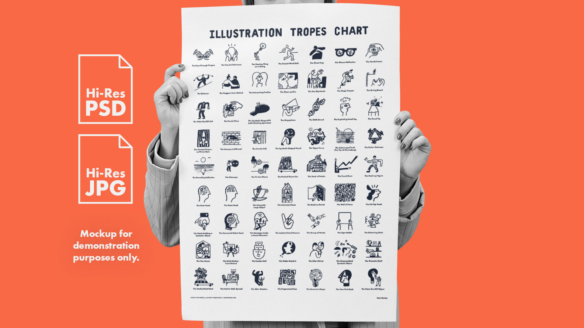 18" x 24" Illustration Tropes Chart (Printable Poster File)