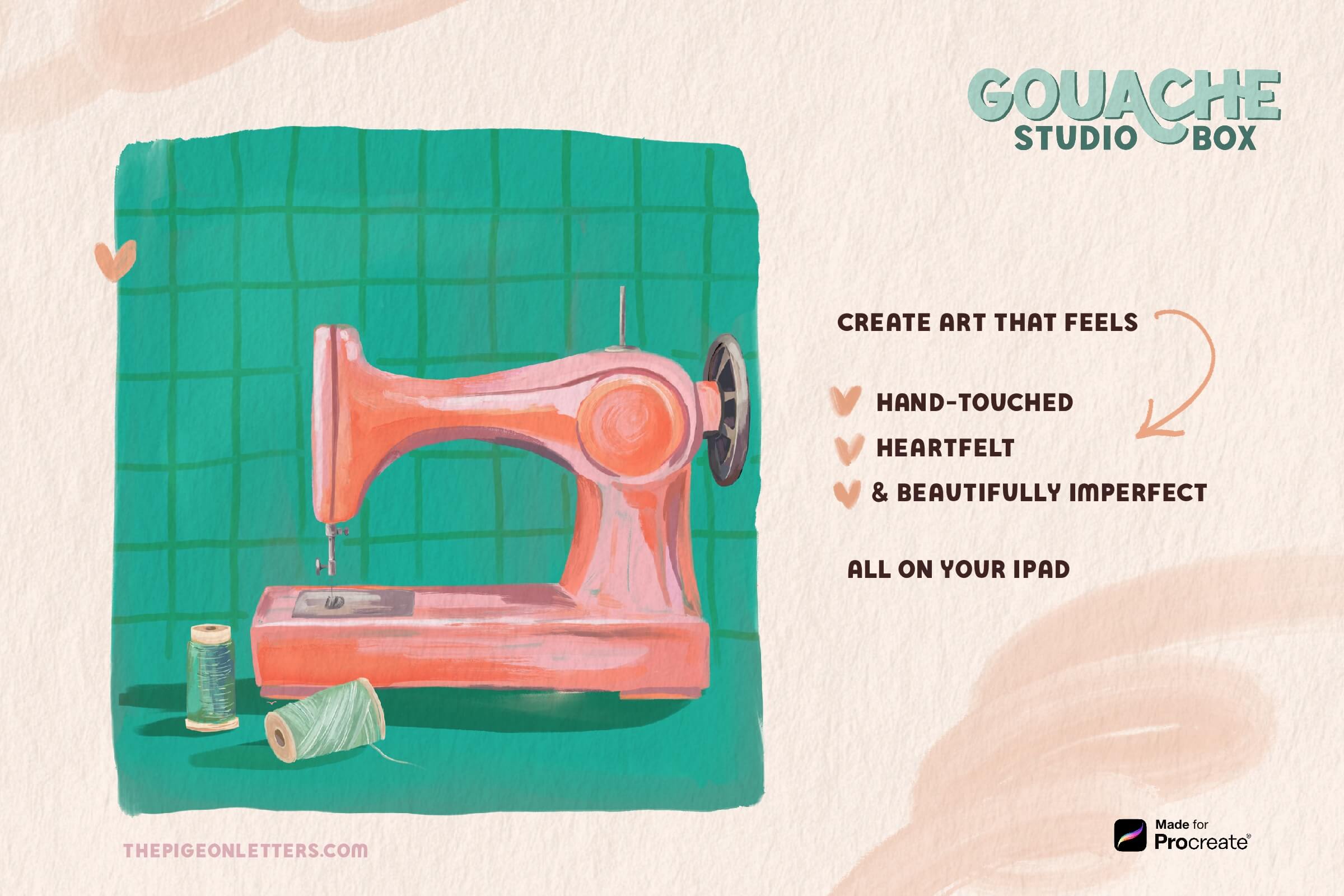 Gouache Studio Box Brush Set for Procreate