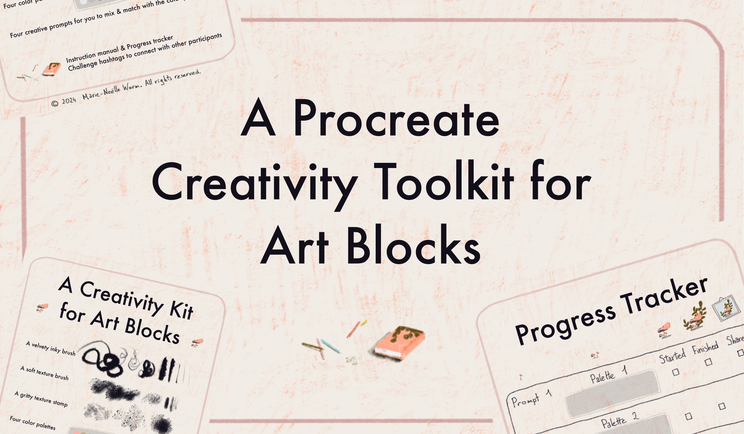 A Procreate Creativity Toolkit for Art Blocks— with brushes
