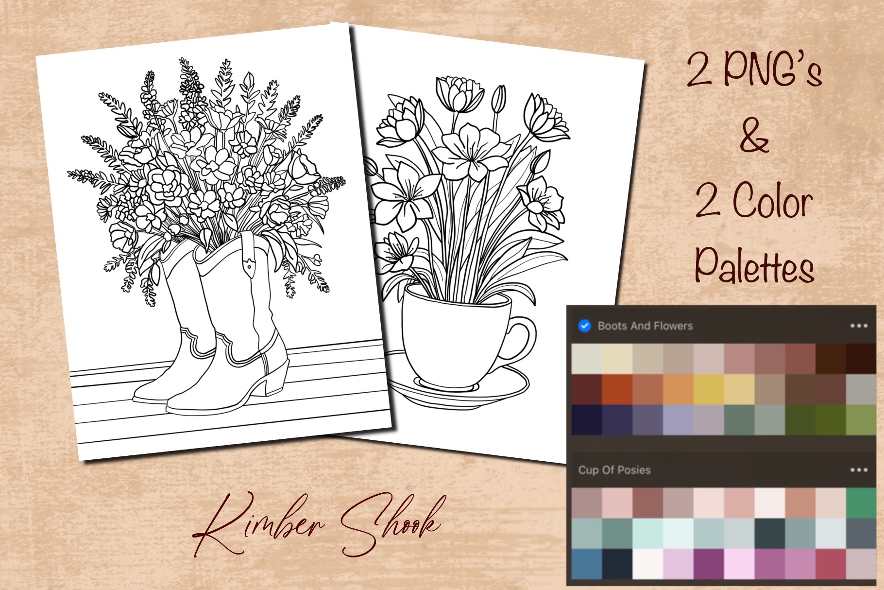 Rustic Farmhouse Procreate Bundle Set