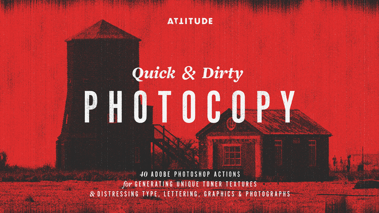 Quick & Dirty Photocopy — Adobe Photoshop Actions