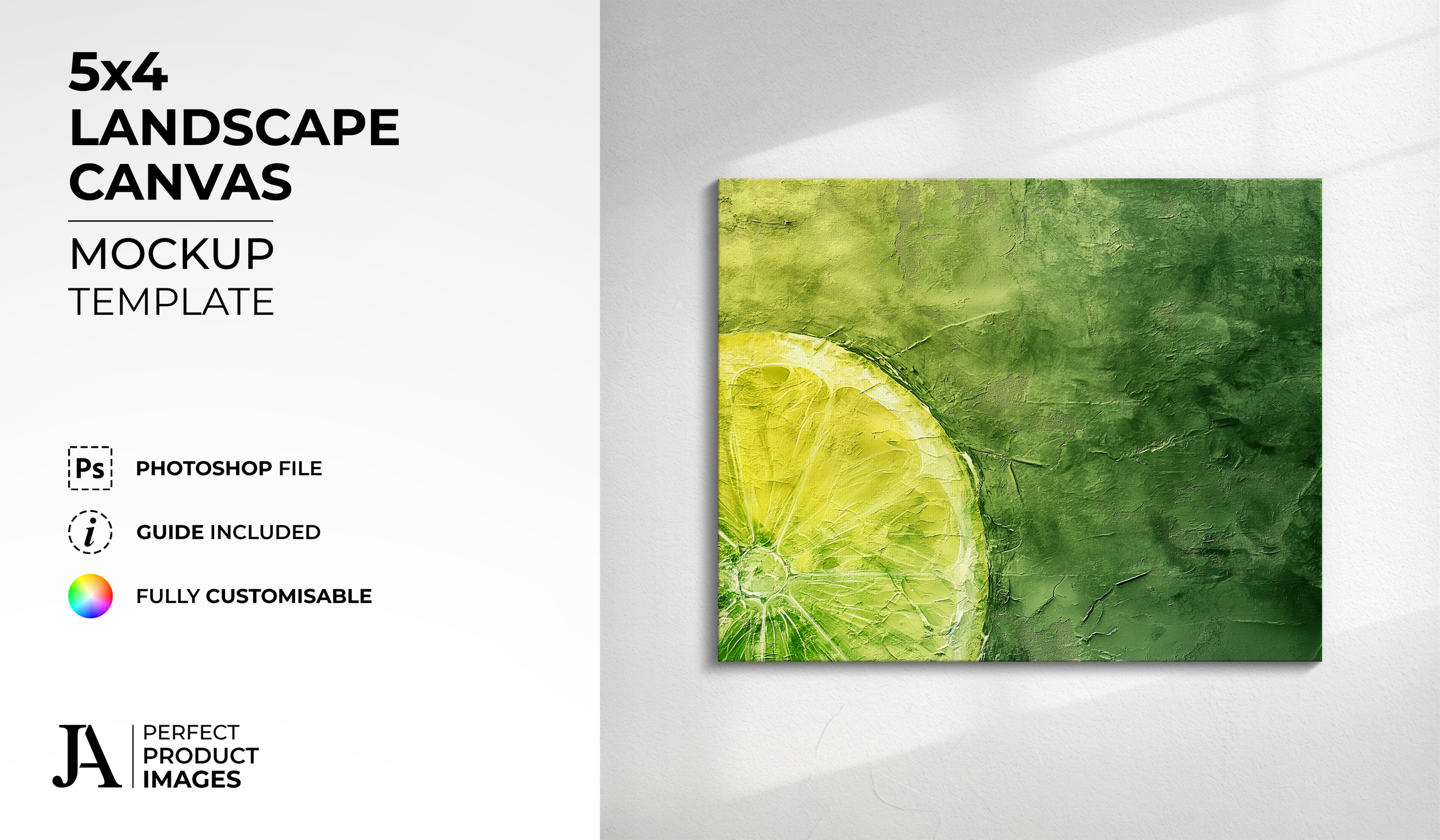 Landscape 5x4 Canvas Mockup Template