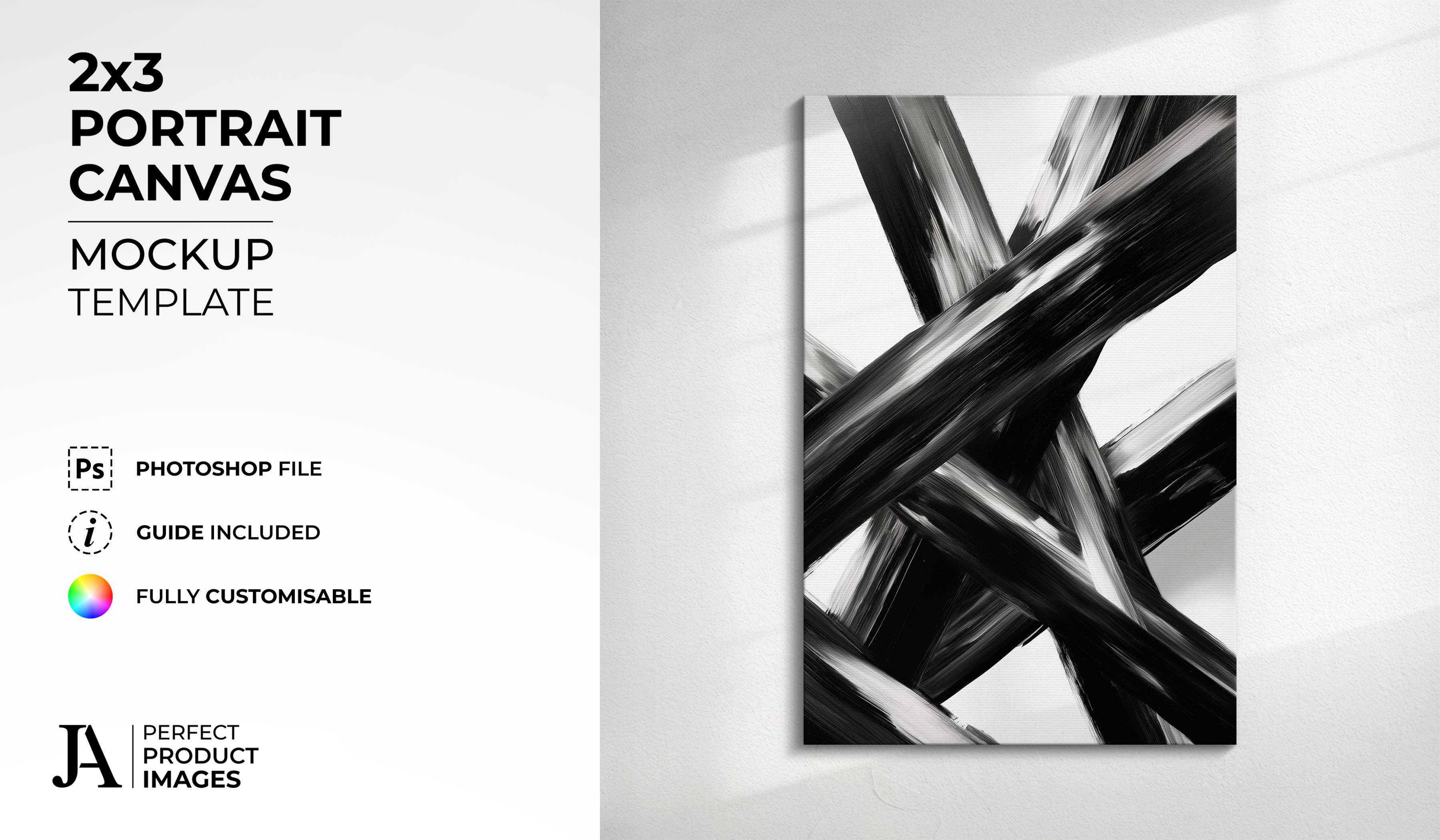 Portrait 2x3 Canvas Mockup Template