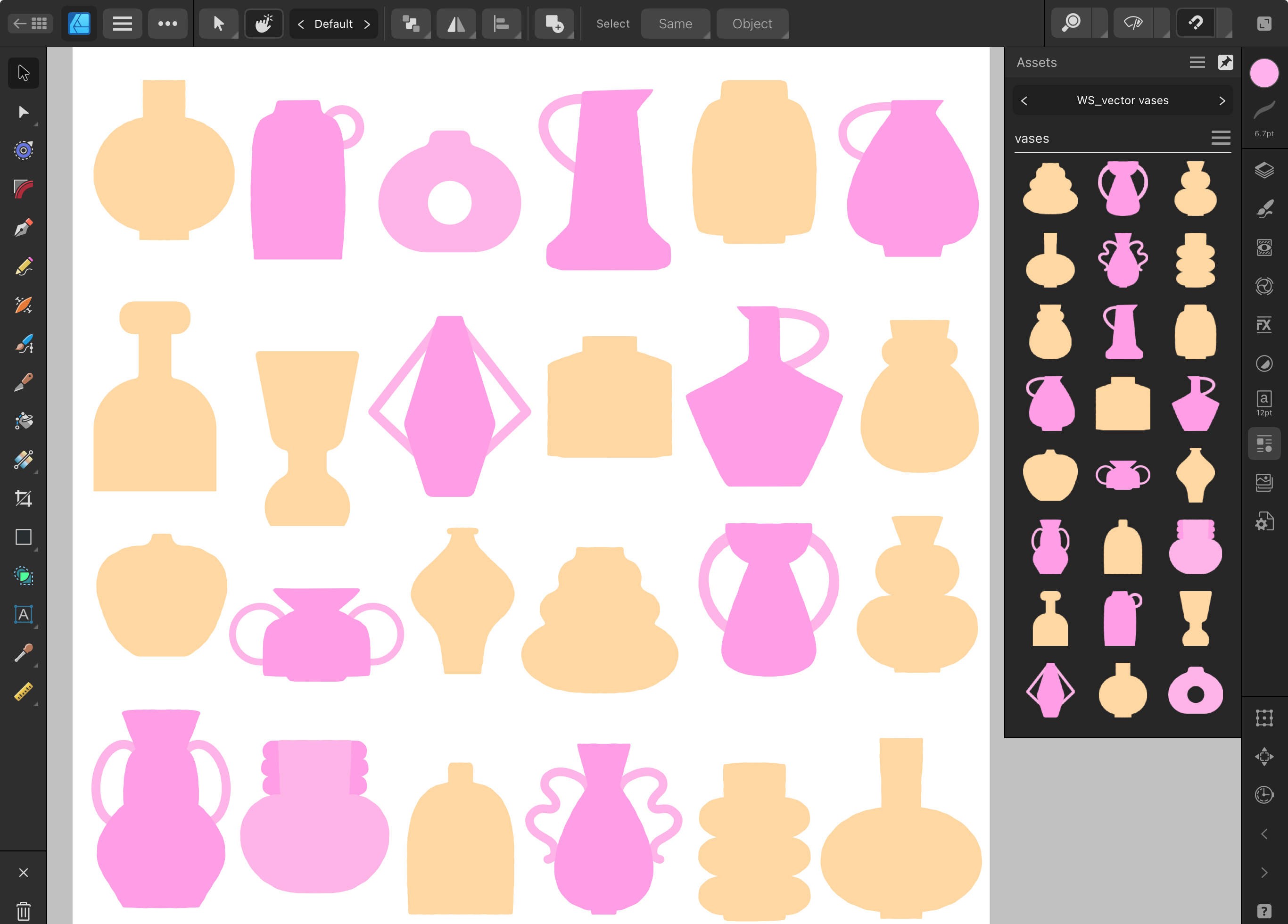 Vector Assets for Affinity Designer - 24 Vases