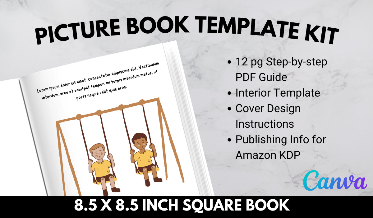 8.5x8.5 Square Picture Book Template Kit