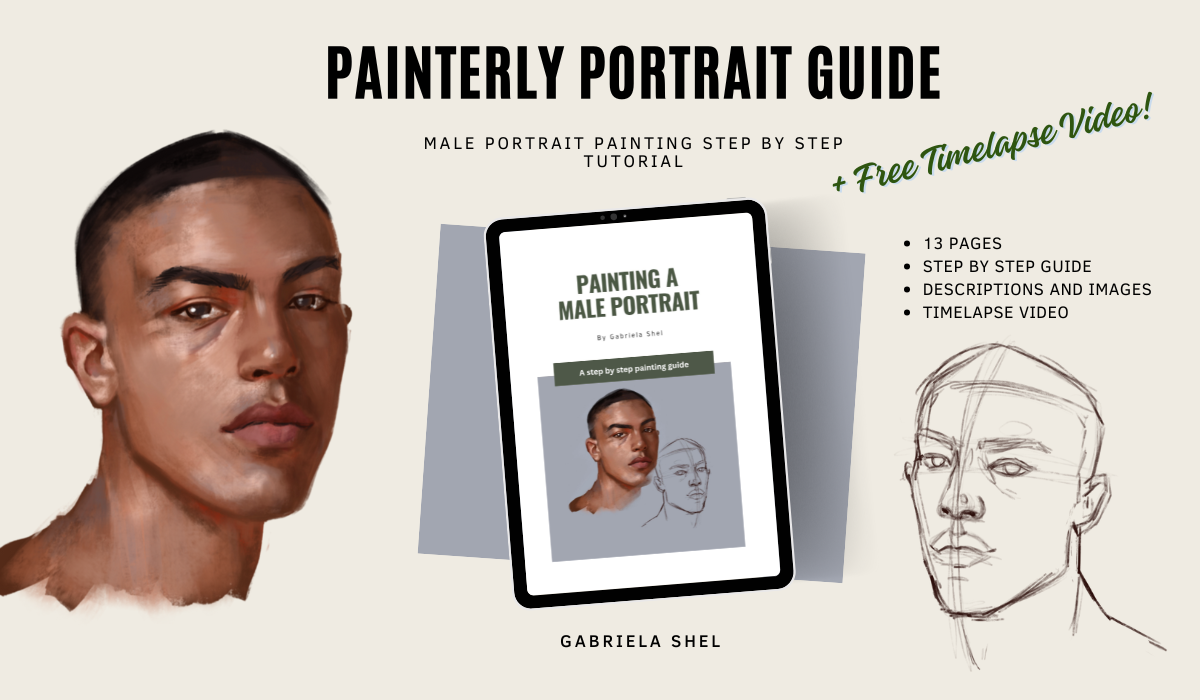 Portrait Painting Step By Step Tutorial - Male Portrait 