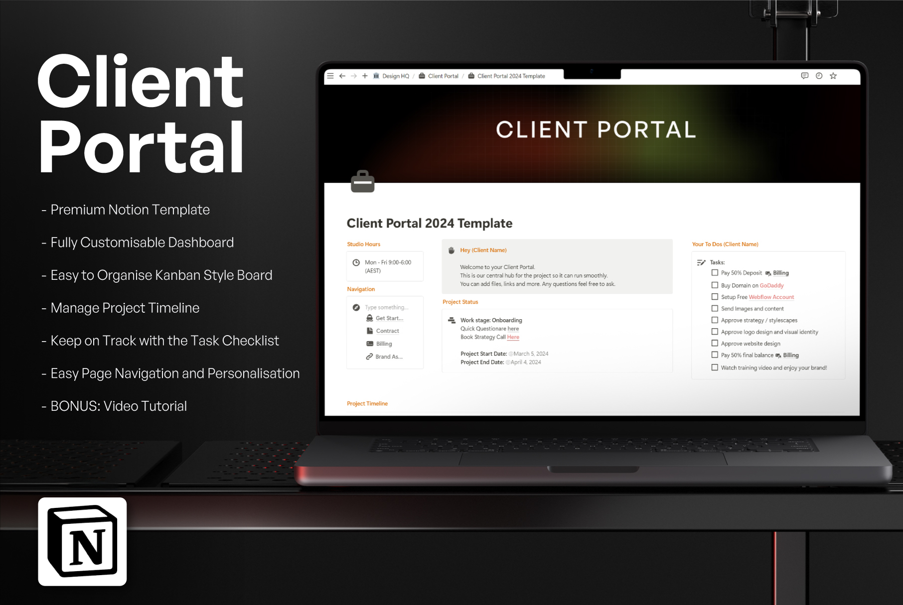 Client Portal & Project Tracker