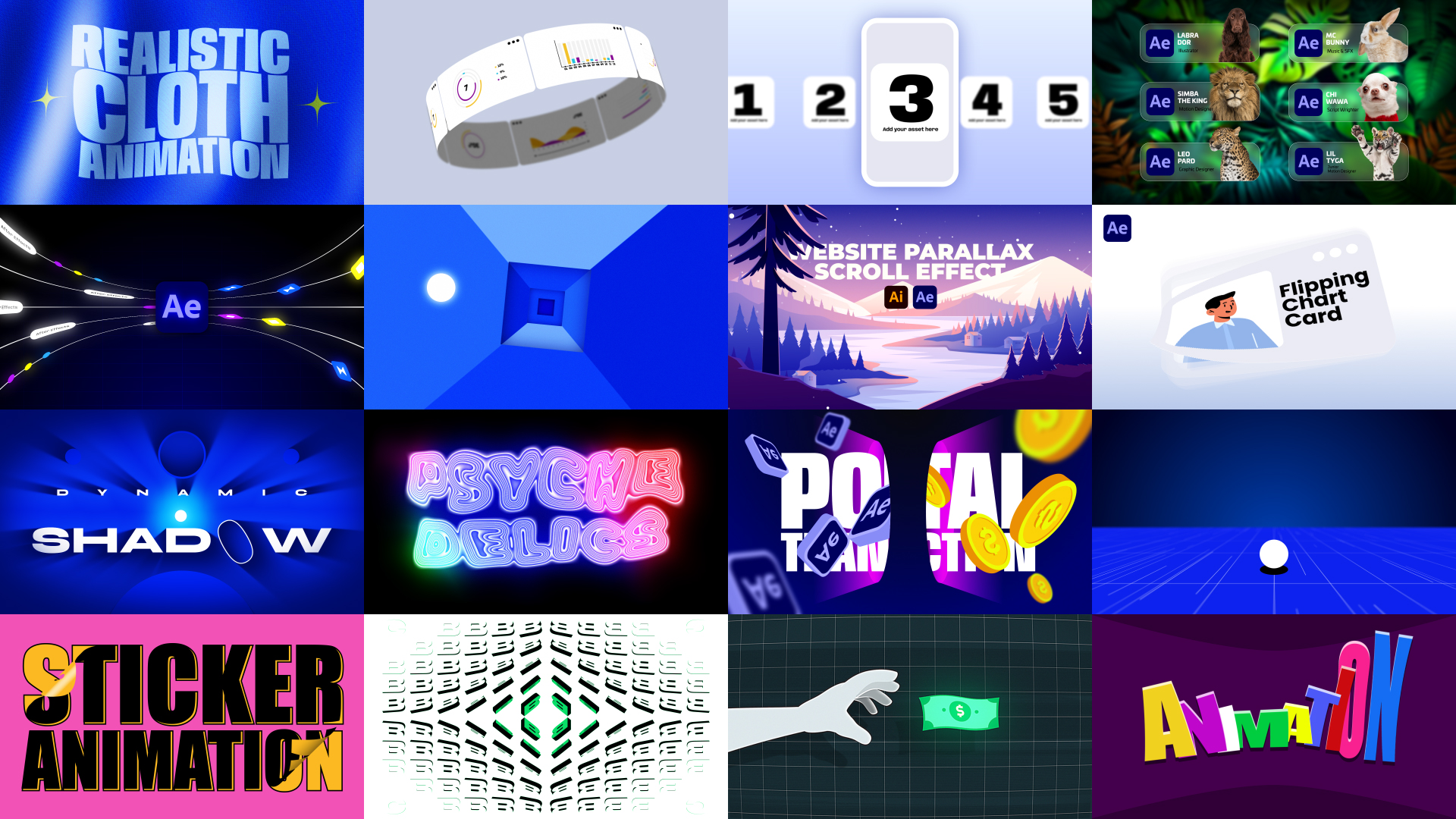 Time-Saver Pack: 80+ Animated Scenes for Adobe After Effects