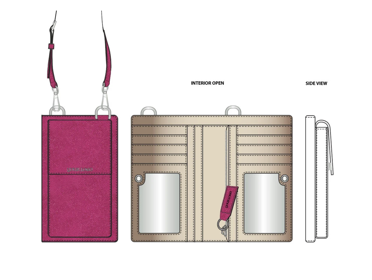 Utility Bi-Fold Wallet On A String | Customizable Tech Pack
