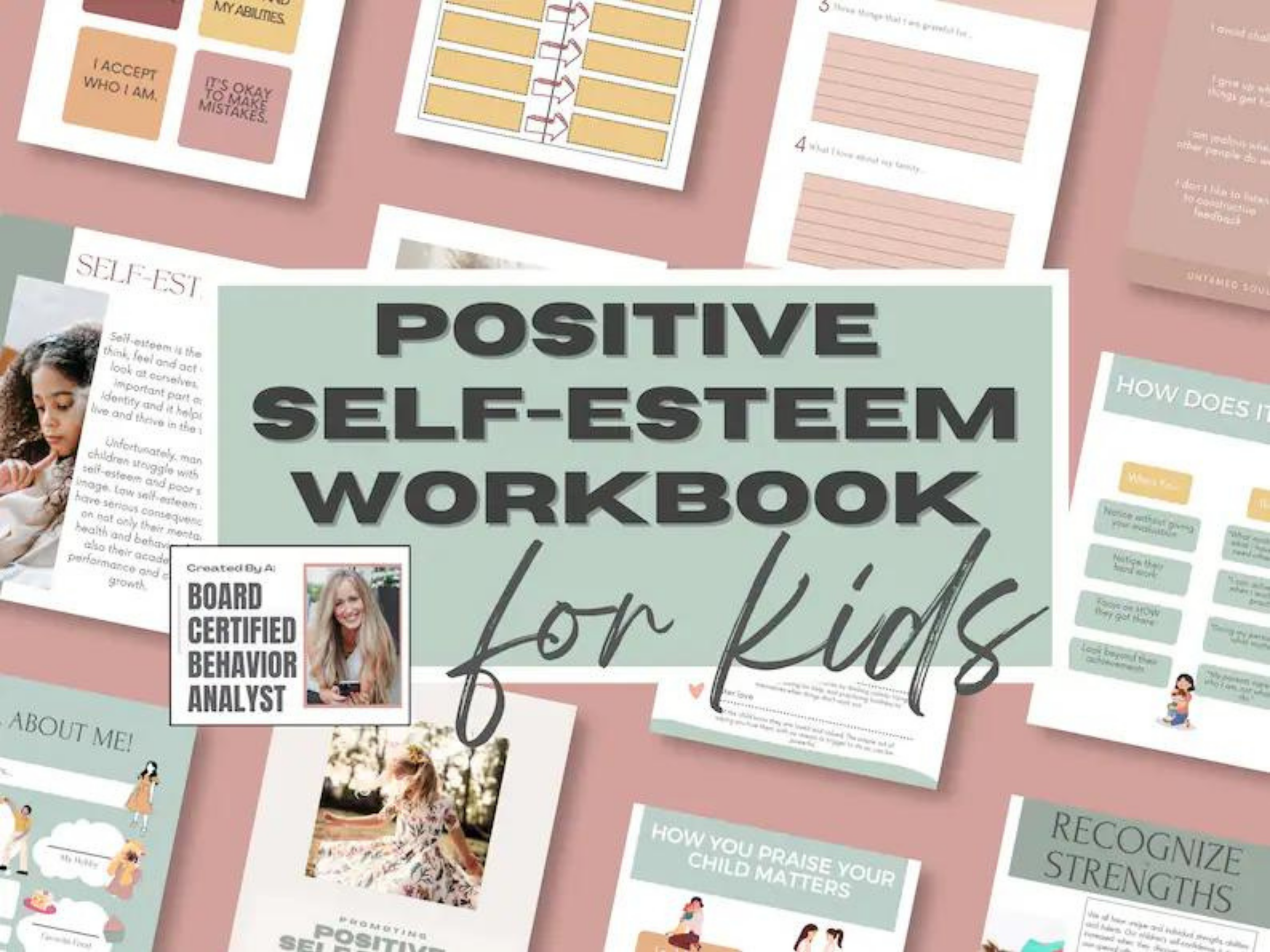 Printable Positive Self-Esteem Workbook for Kids