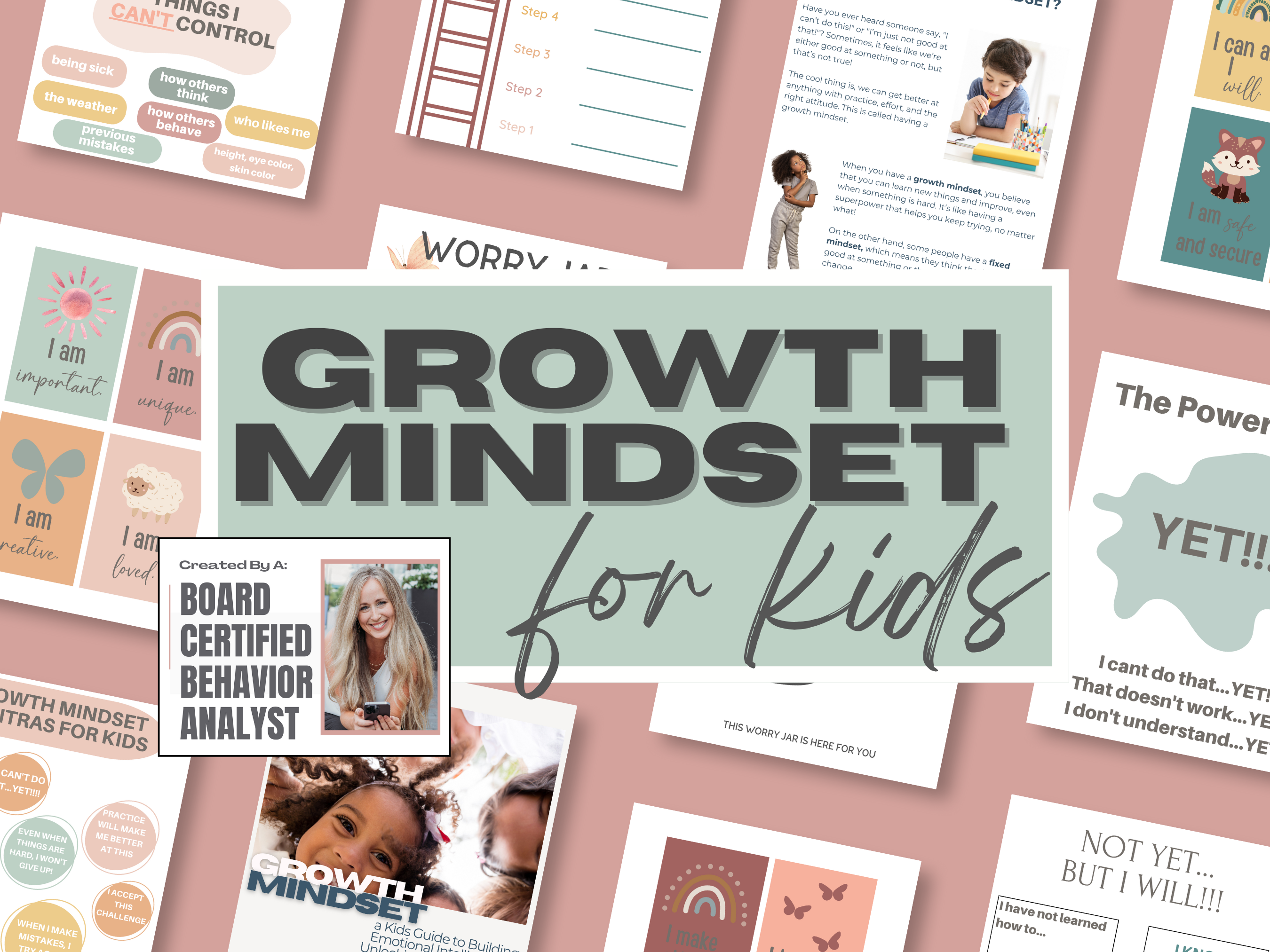 Printable Growth Mindset Workbook for Kids | Positive Thinking
