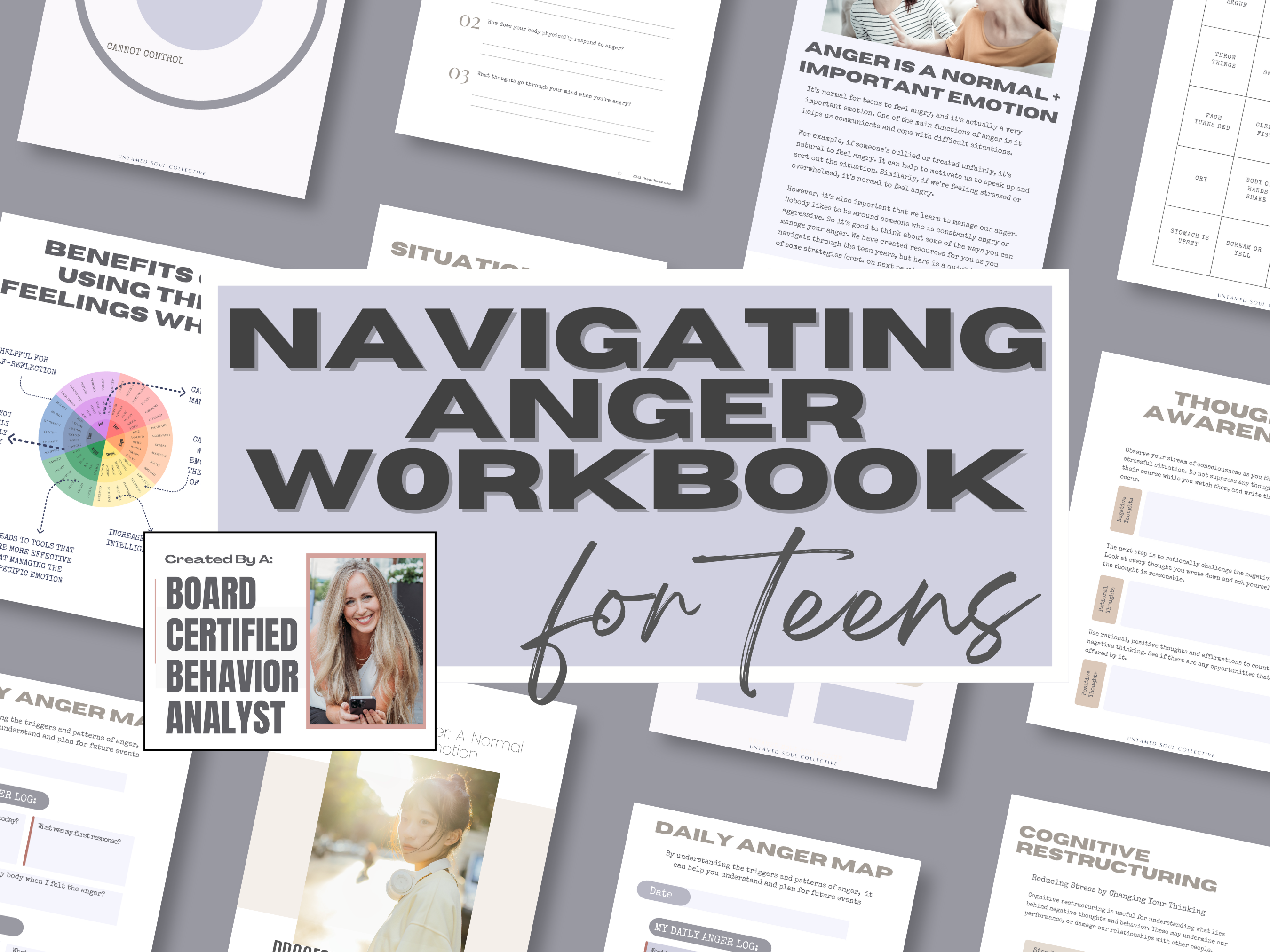 Printable Teen Anger Management Workbook | Emotion Regulation