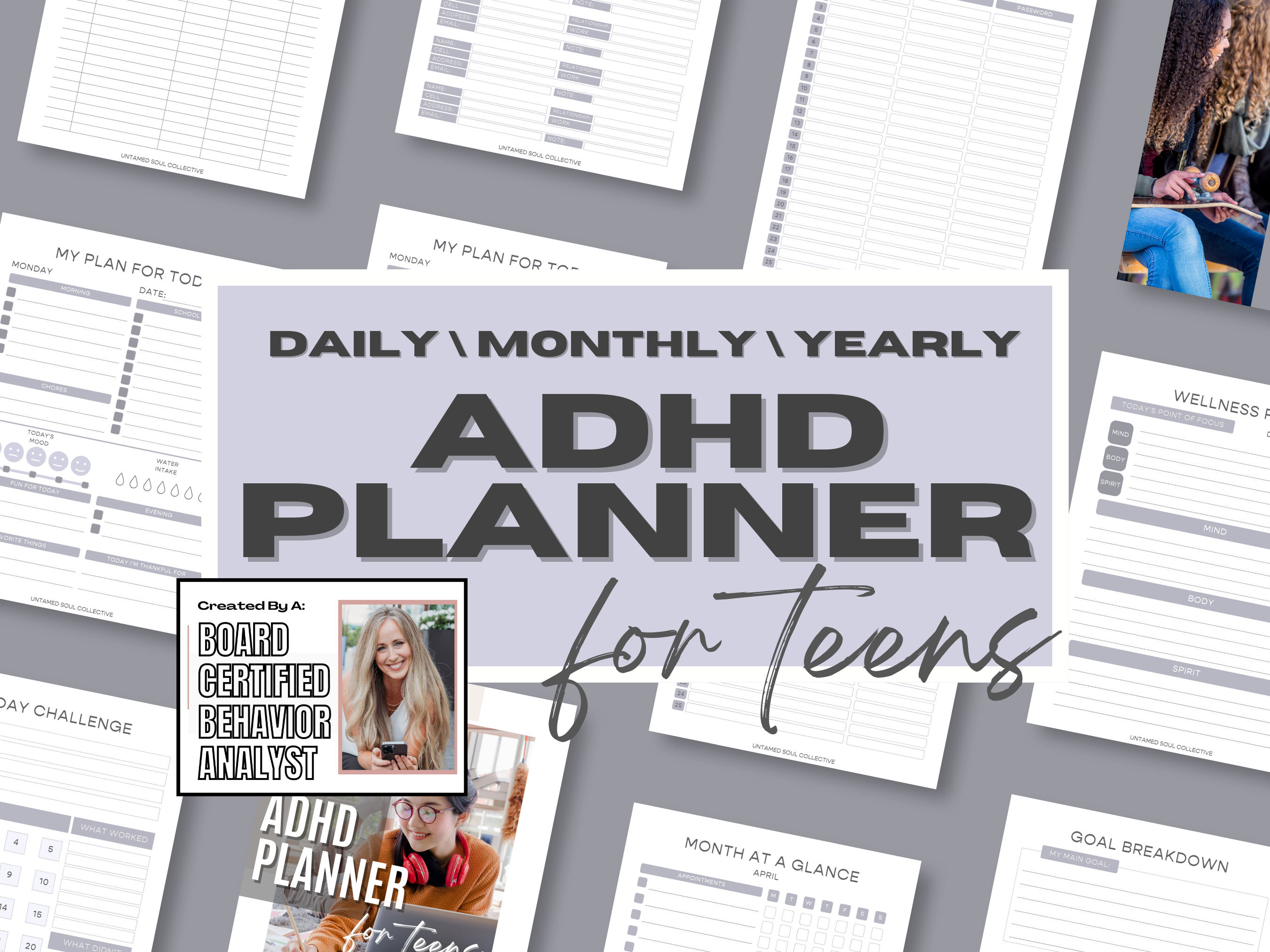 Printable ADHD Planner for Teens | Time Management 