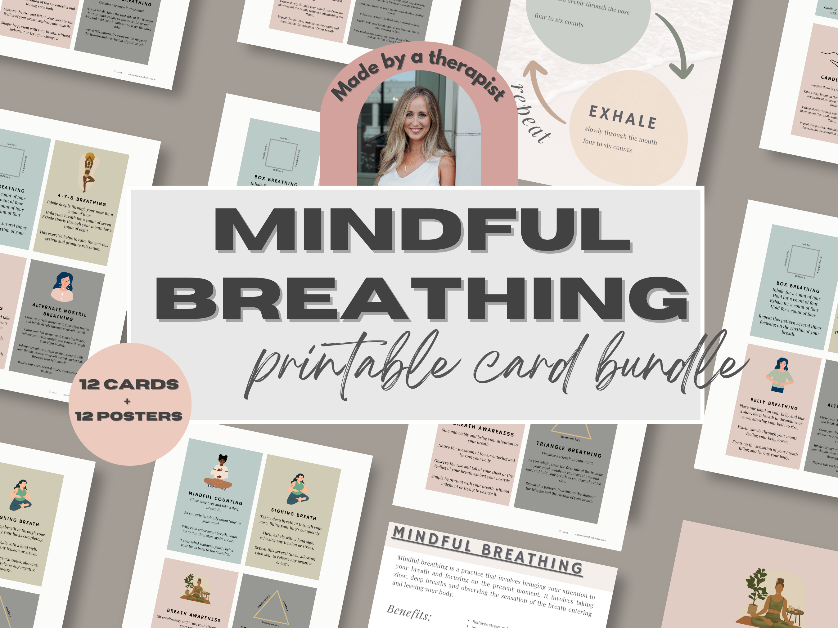 Printable Mindful Breathing Cards