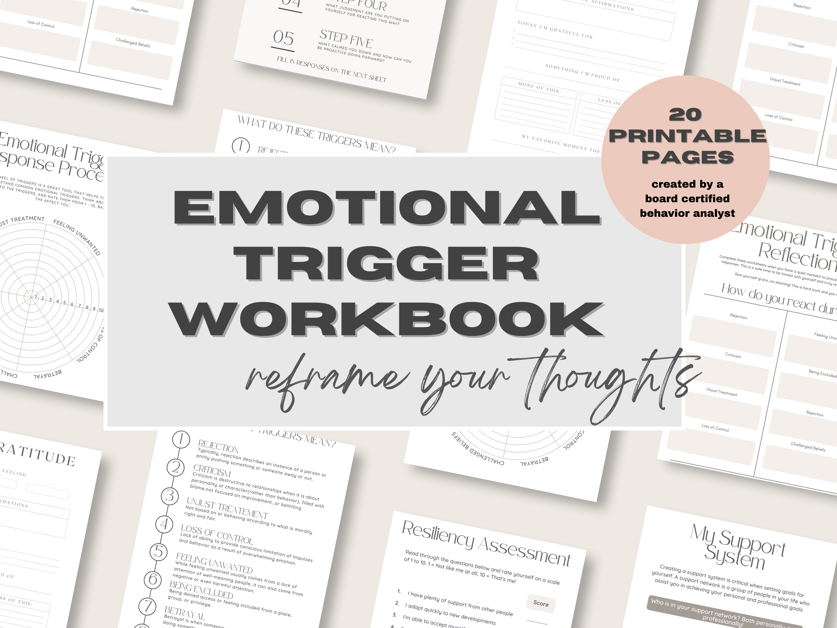 Emotional Trigger Processing Workbook | Coping Strategies