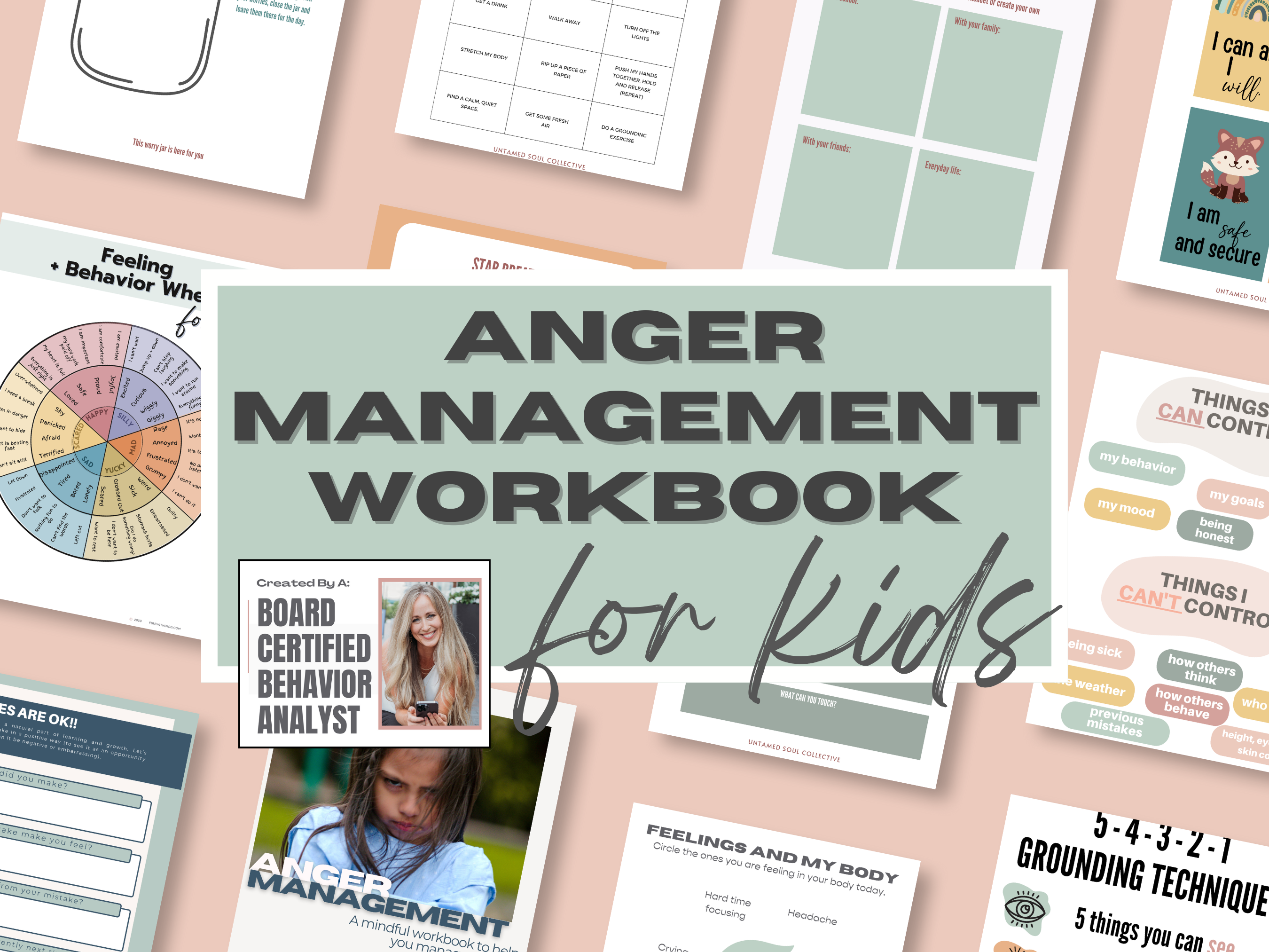 Printable Kid Anger Management Workbook | Emotional Regulation