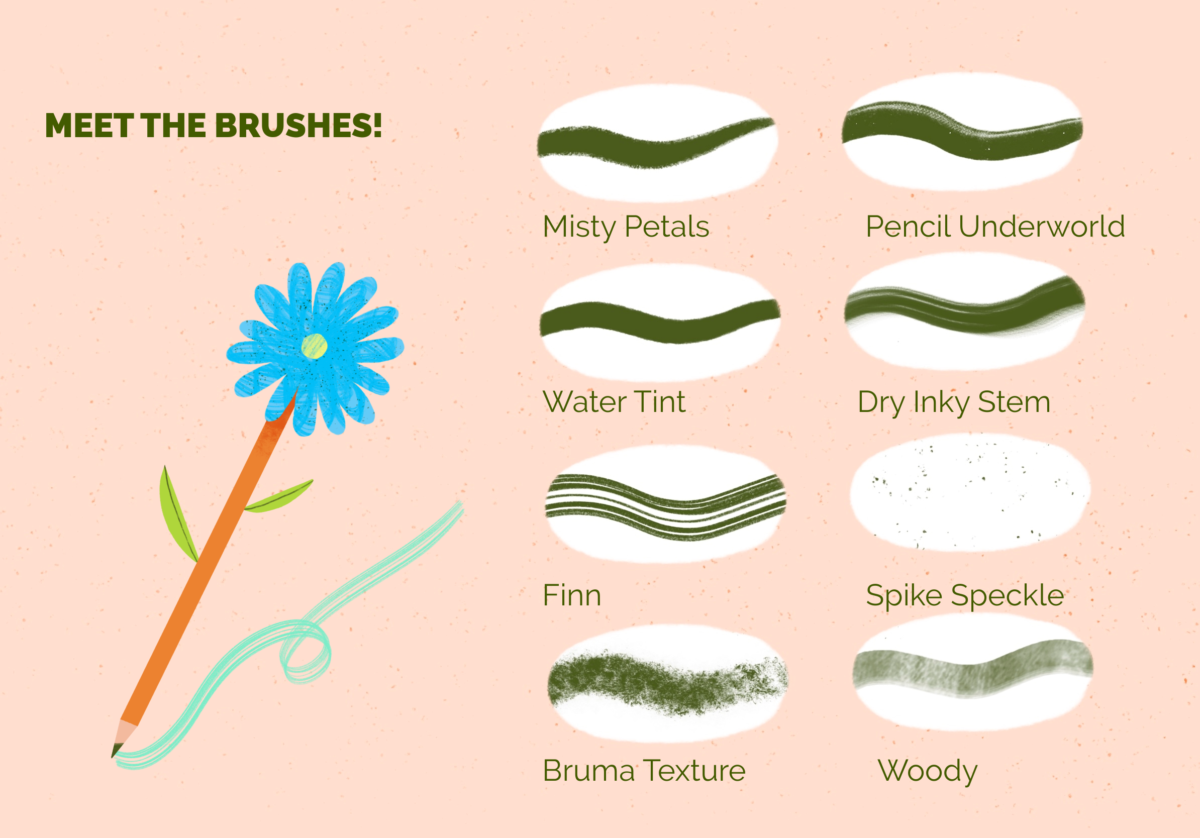 Wild Strokes– A Procreate Brush Set Made from Nature