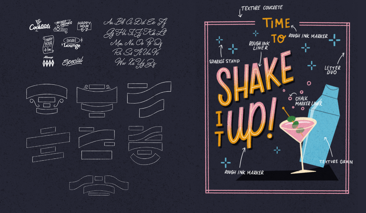 The Chalk Toolkit: Digital Illustration Brushes For Procreate