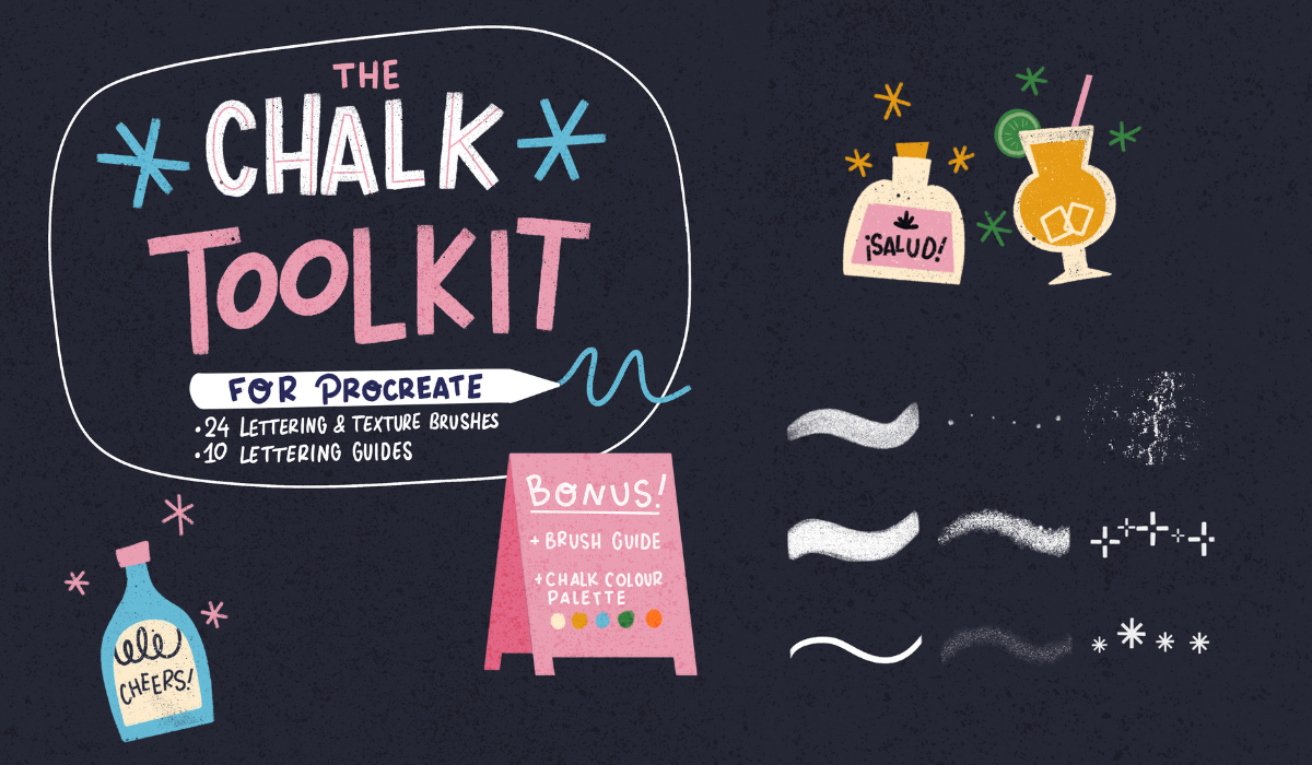 The Chalk Toolkit: Digital Illustration Brushes For Procreate