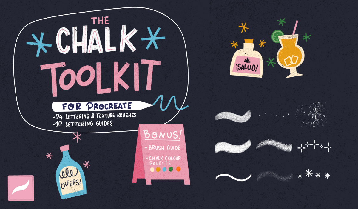 The Chalk Toolkit: Digital Illustration Brushes For Procreate