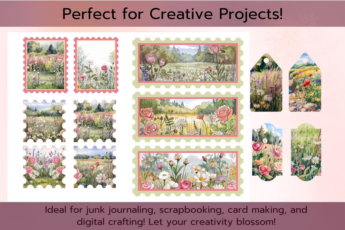 Wildflower Meadow Junk Journal Kit