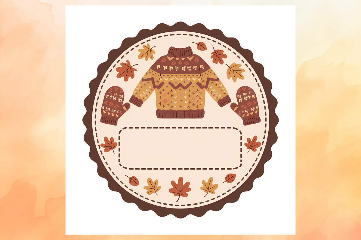 65 Printable Autumn Labels for Artist Reference & Commercial Use
