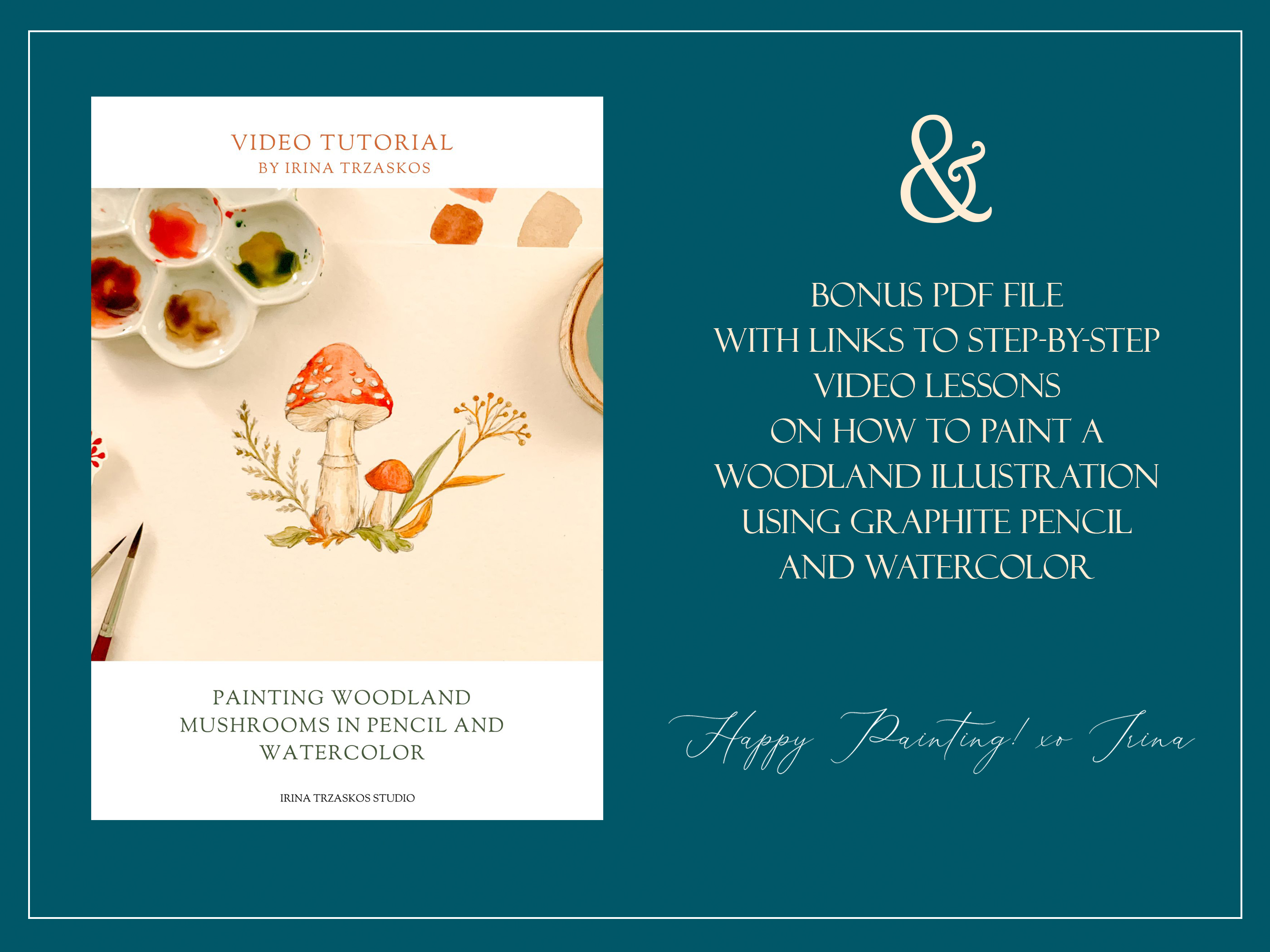 Woodland Illustrations Templates or Coloring Pages + Lesson