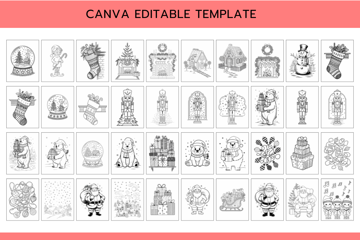 Christmas Coloring Pages (60+ Easy & Free Printable PDF)